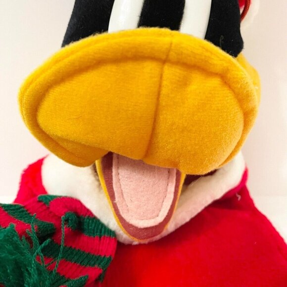 Vintage 3D Looney Tunes Daffy Duck Plush Christmas Stocking - Picture 4 of 16